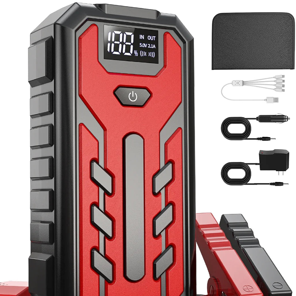 Portable Car Jump Starter 18000Mah Power Bank Car Booster Charger 12V Starting Device Petrol Diesel Car Emergency Booster