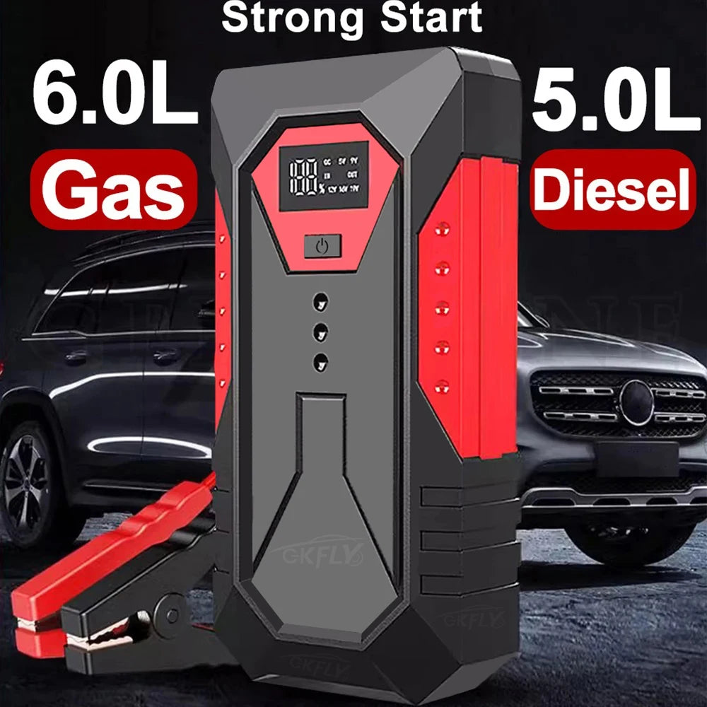 Portable Car Jump Starter 18000Mah Power Bank Car Booster Charger 12V Starting Device Petrol Diesel Car Emergency Booster